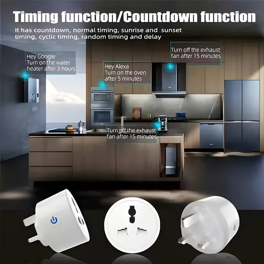 20A WiFi Smart Socket – Tuya App, Alexa/Google